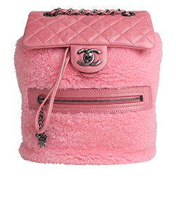 Limited Edition 2016 Backpack, Shearling, Pink, 21441235, DB, 3